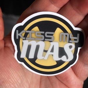 Kiss my mAs Radiology Vinyl Sticker | Weatherproof | Scratch-proof | Rad Tech | X-ray | Radiologist | Radiology Student | X-ray Tech