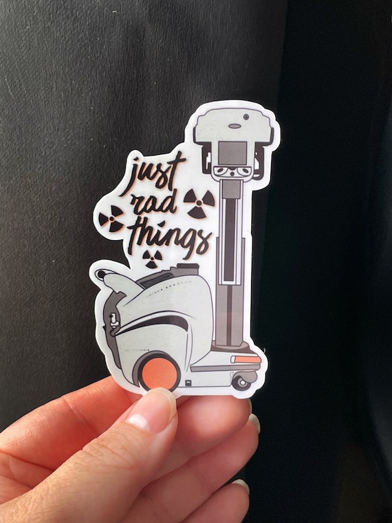 Mobile X-Ray Unit Vinyl Sticker | Just Rad Things | Weatherproof | Scratch-proof | Rad Tech | X-ray | Radiology Student | X-ray Tech