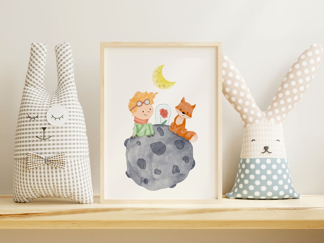 Little Prince Watercolour Nursery Wall Art Decor,nursery Prints,kids ...