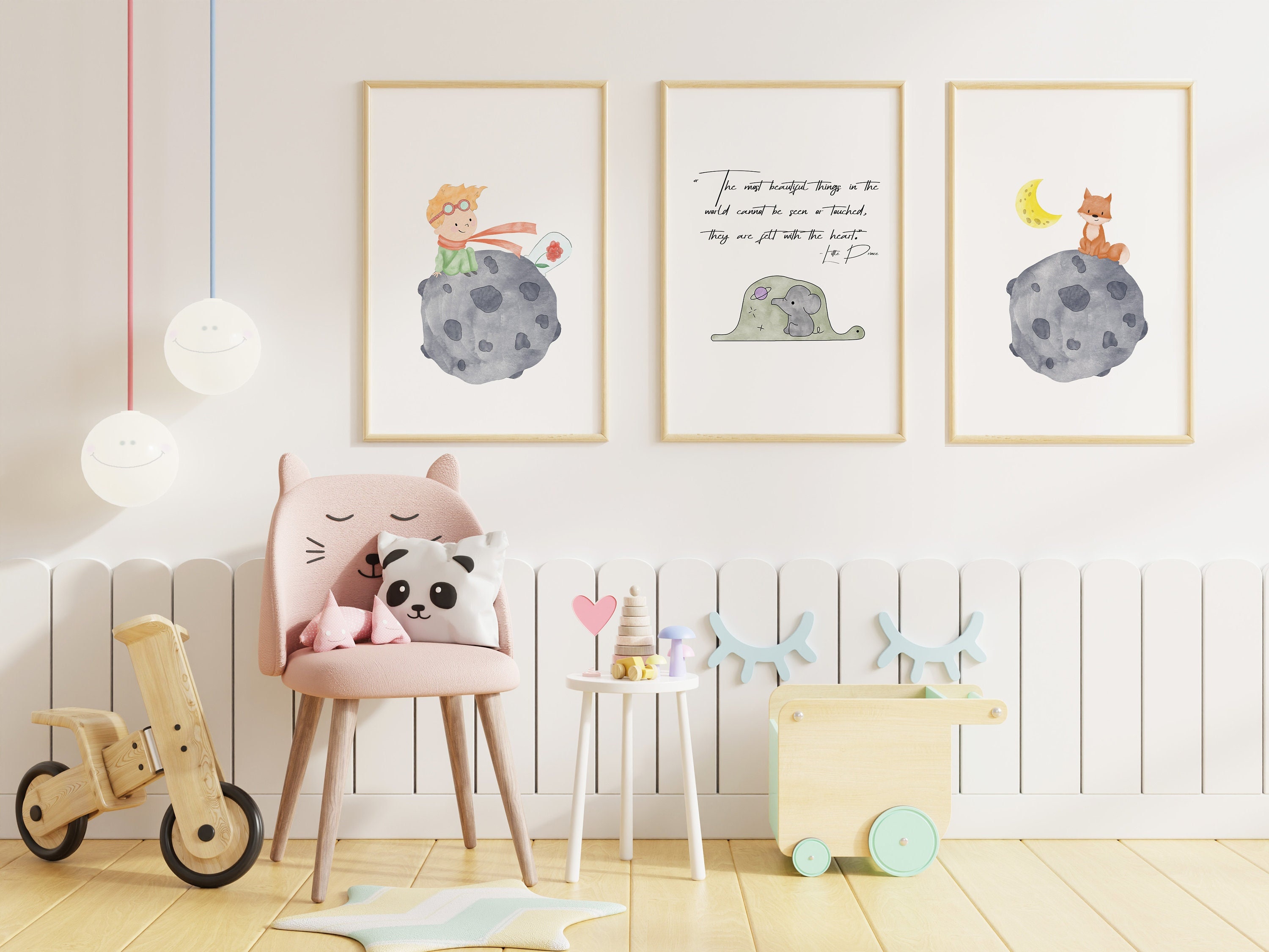 Set of 3 Little Prince, Nursery Wall Art, Nursery Decor,nursery Prints ...
