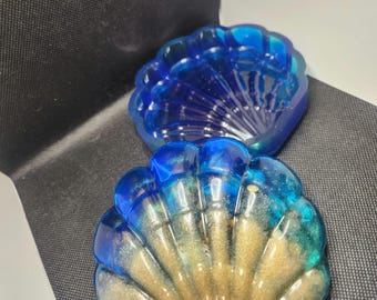 Seascape Resin Trinket Box
