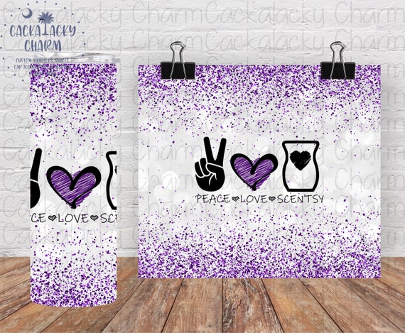 Peace Love Scents PNG 20oz Tumbler Design