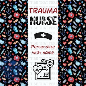 Trauma Nurse 20oz Skinny/Straight Tumbler PNG Design