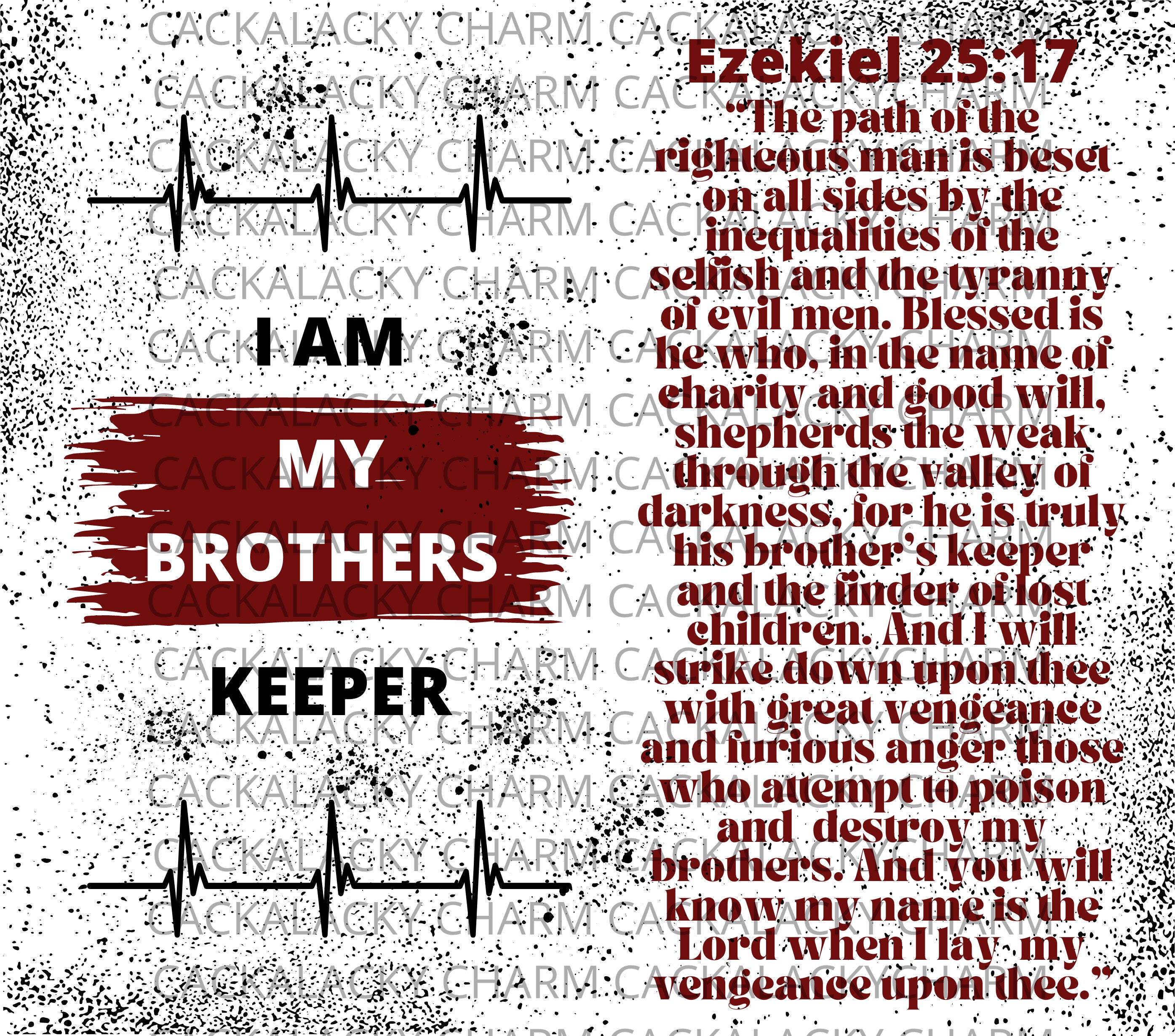 I Am My Brothers Keeper 20oz PNG, SVG Tumbler Design - Etsy