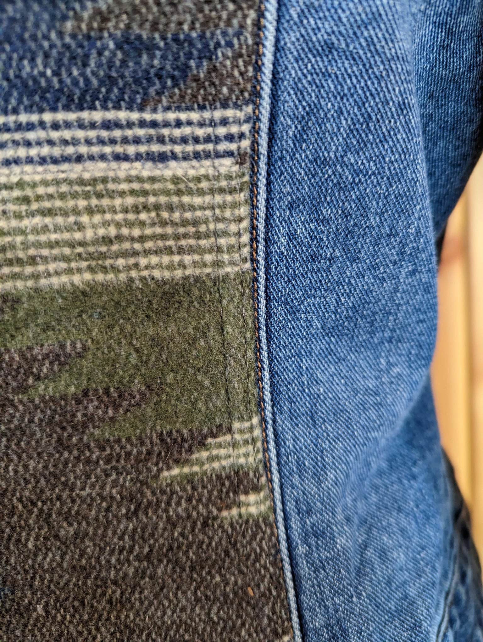 Western Denim Jacket, Curvy Fit Custom Cowgirl Jean Jacket, With