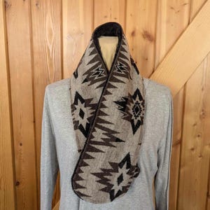 Western Wool Neck Wrap, Simple Western Cowl, Buckaroo Cowl, Cowgirl Neck Warmer, Wool Wild Rag, Western Gift, Western Wool & Fleece Scarf 66