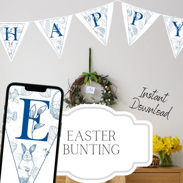 Easter Bunting Banner