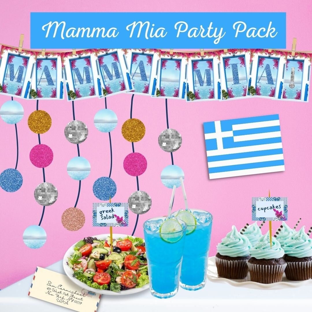 Mamma Mia Bunting, Mamma Mia Party Decor, Birthdays, Bridal