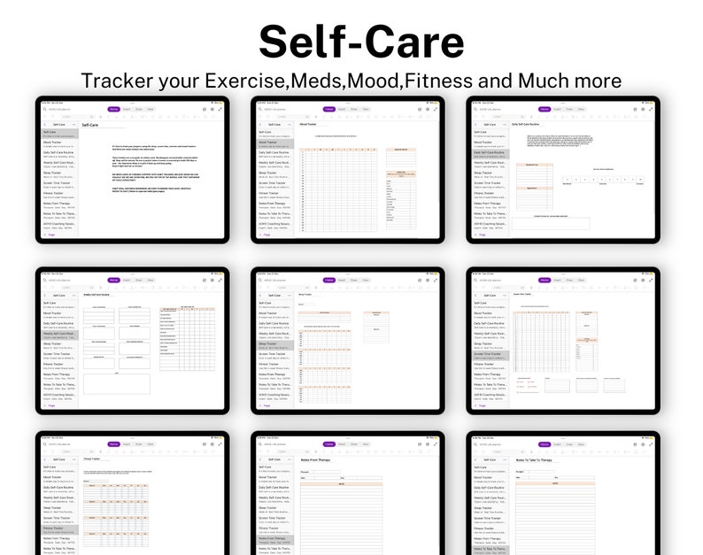 ONENOTE Adhd Planner 2023 Onenote Adhd Planner Digital Adhd Planner for