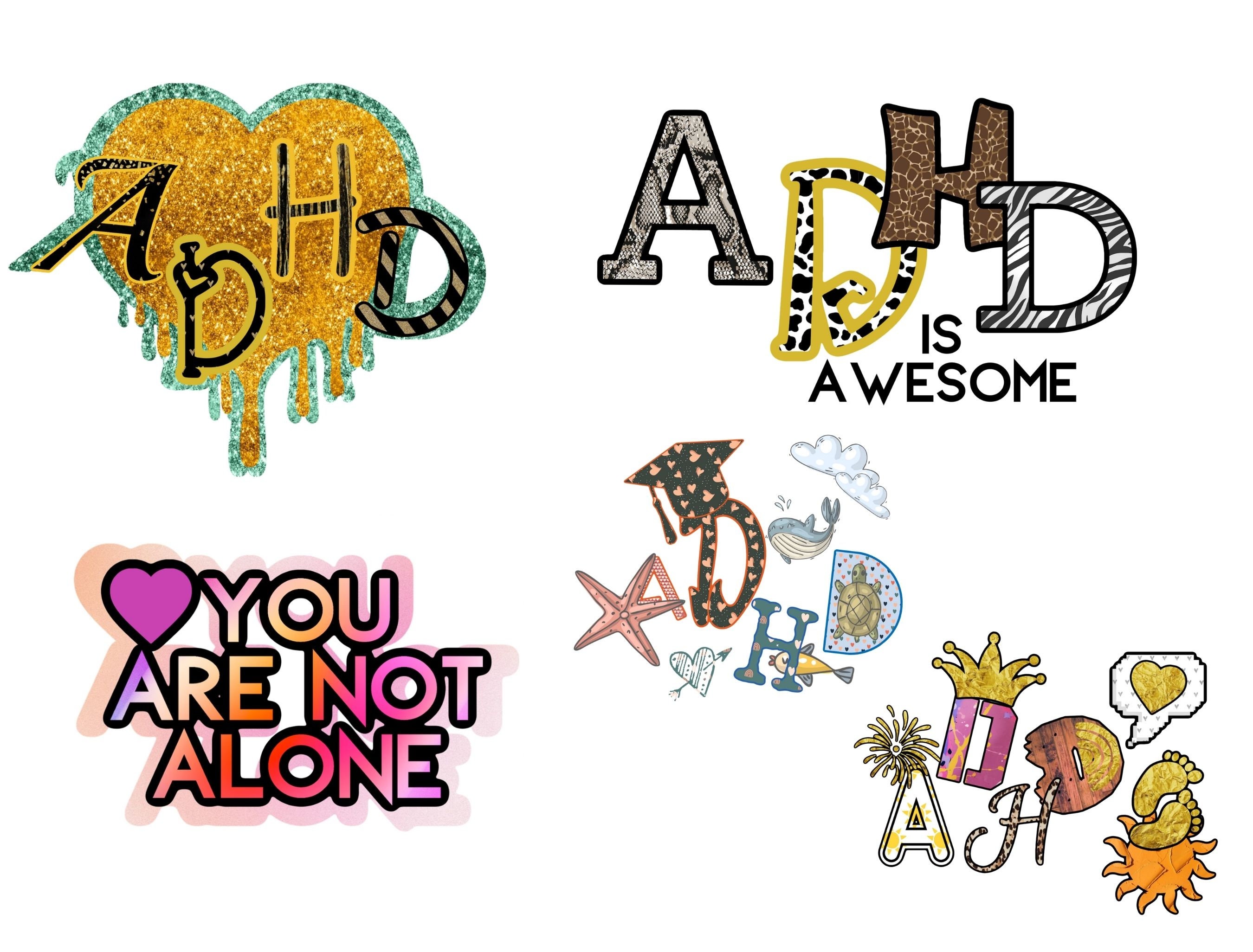 Adhd Stickeradhd Svgadhd Planneradhd Bundleadhd Digital - Etsy