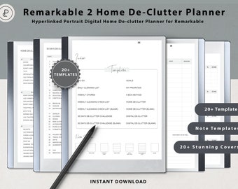 reMarkable 2 Home De-Clutter Planner | reMarkable 2 Digital Planner