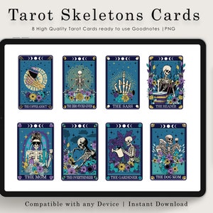 Tarot Cards - Goodnotes Stickers - Witchy Stickers - Cottagecore Stickers - Digital Stickers - Goodnotes Template - Digital Planner Ipad