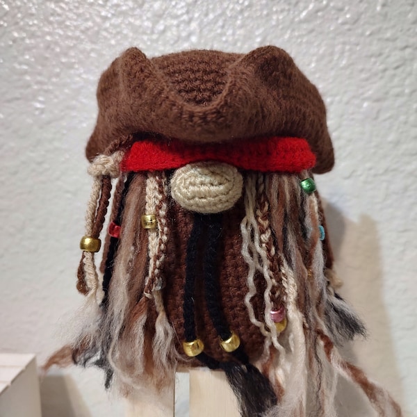 Crochet Pattern Pirate Jack Hide-a-Gnome