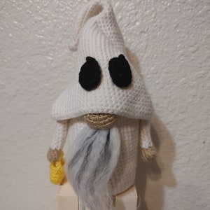 Crochet Pattern Ghost Hide-A-Gnome