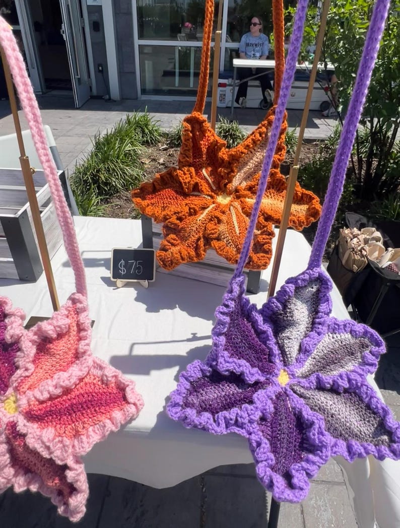 Bolso bandolera de crochet Lily imagen 4