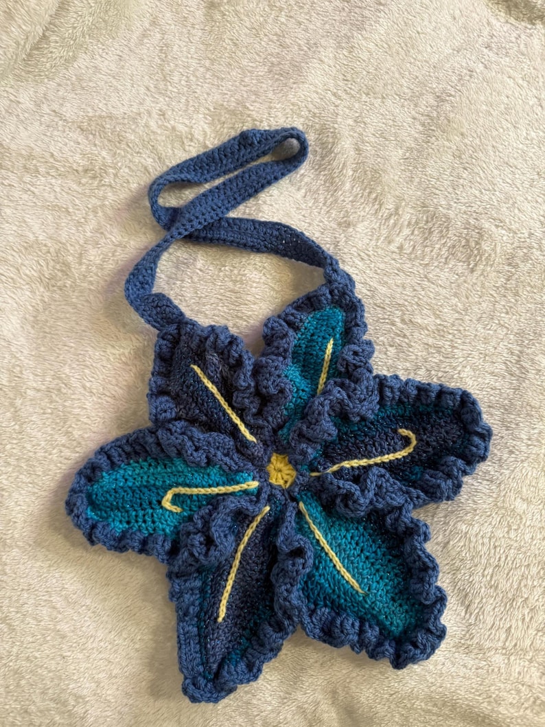 Bolso bandolera de crochet Lily imagen 1