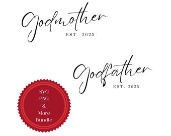 Patin Pate Est 2025 Ankündigung, SVG PNG JPG Bundle (Digitaler Download)