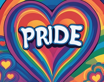 Pride Rainbow Heart