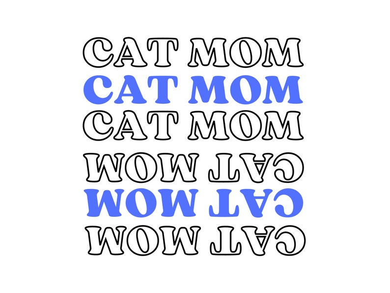 Cat Mom SVG, PNG, JPG Digital Download Cute Cat Lover Design - Etsy