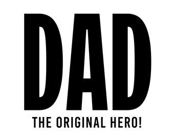 Papa Erster Ursprünglicher Held!  SVG, PNG, JPG und mehr Digitaler Download, Digitale Dateien