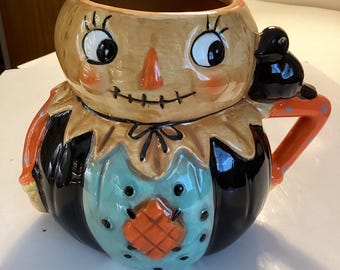 Johanna Parker Harvest Boy Scarecrow Mug