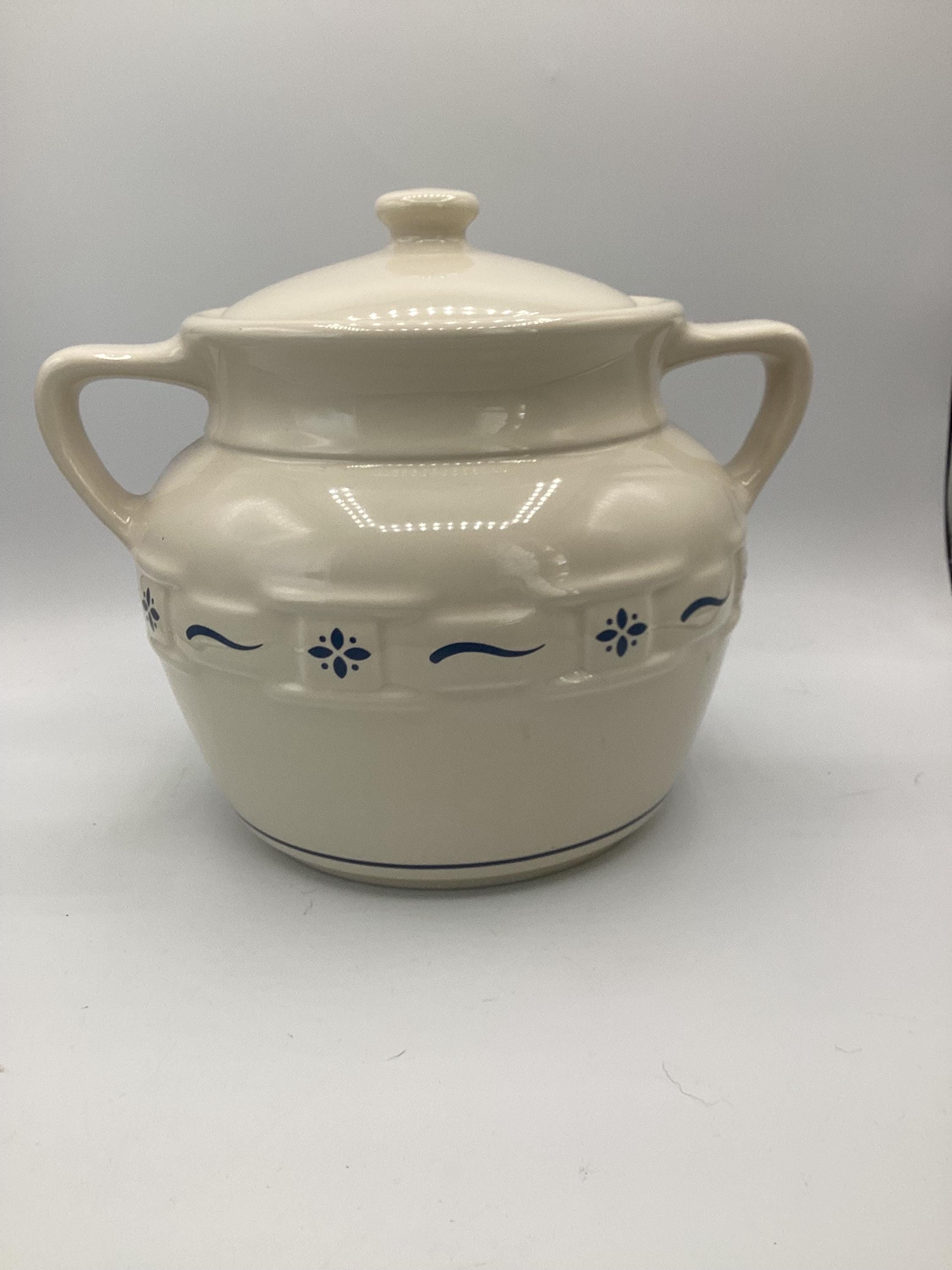 Longaberger Pottery Bean Pot - Etsy