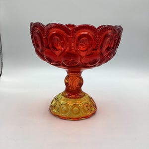 LE Smith Amberina Moon and Stars Compote
