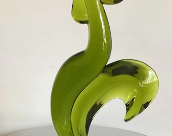Viking Glass Epic Line Avocado Green Kellogg Rooster