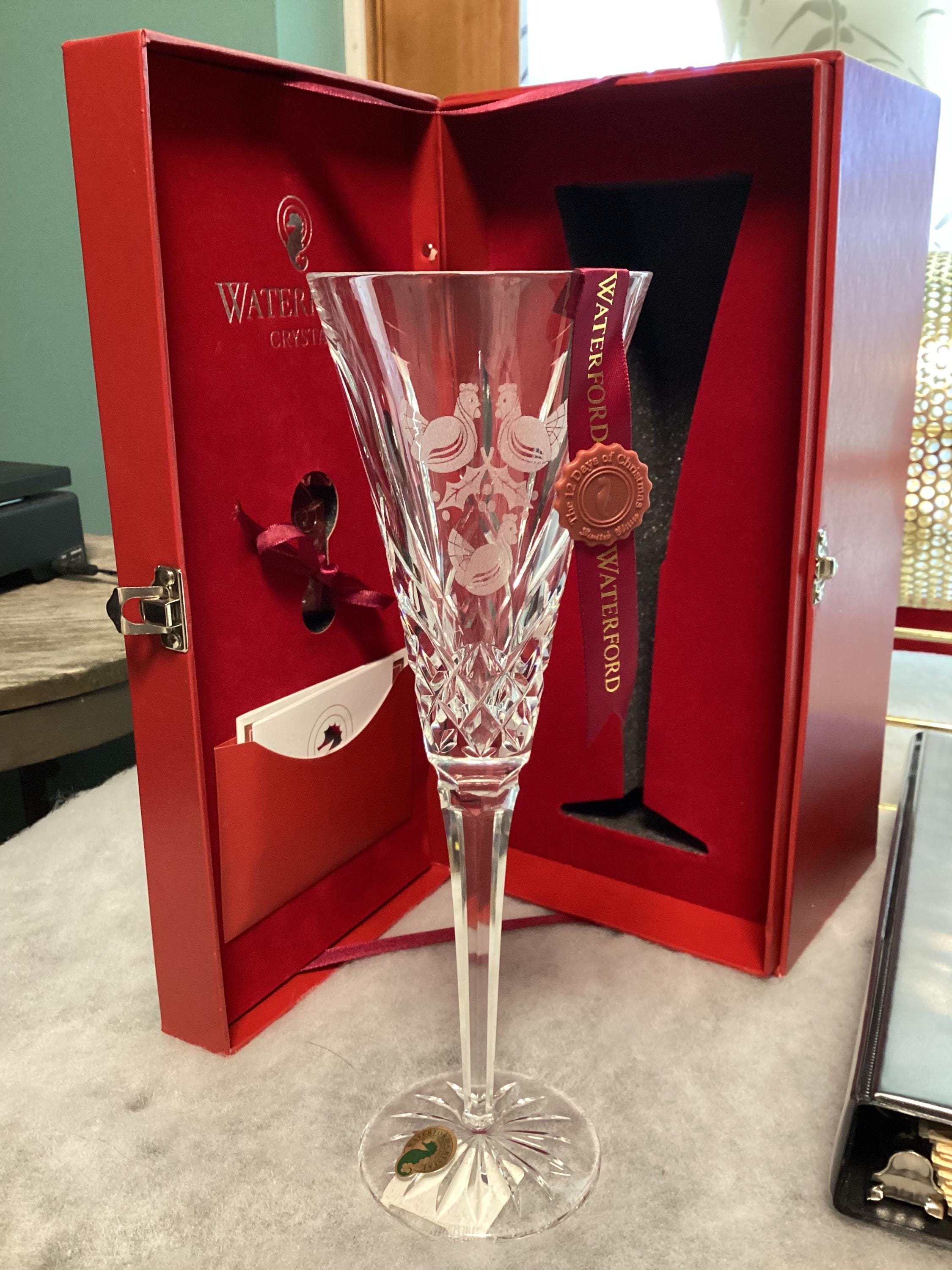 Waterford Crystal Champagne Flute 12 Days of Christmas Waterford Crystal Champagne Flute 12 Days of Christmas