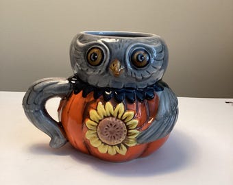 Johanna Parker Harvest Critter Owl Mug