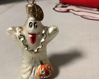 クリストファー・ラドコ作「ブー・フー」ガラス製ハロウィンオーナメント