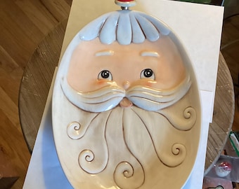 Vassoio da tavolo di Babbo Natale con spargicappelli di Johanna Parker