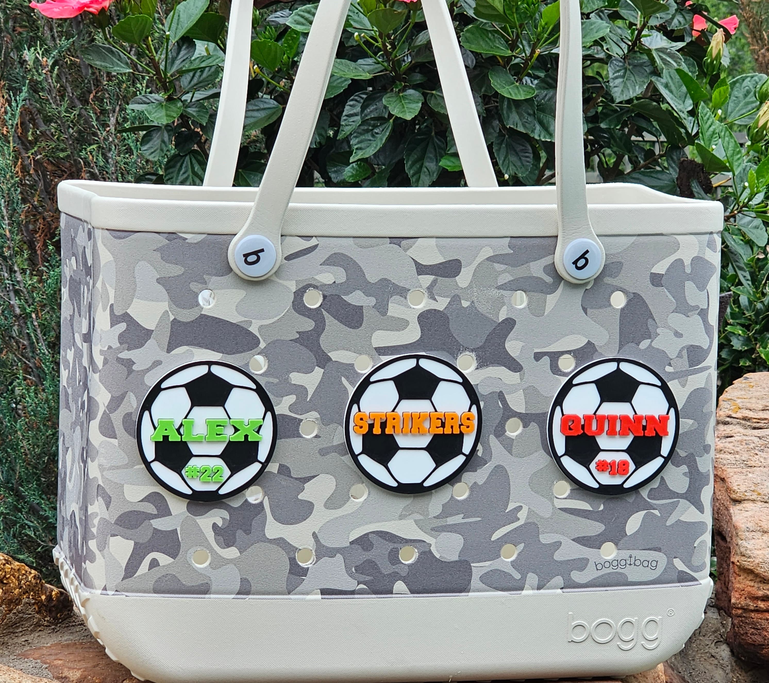 3D Printed Custom Soccer Ball Bag Charm, Personalized, Player Name, Player Number, Team Name