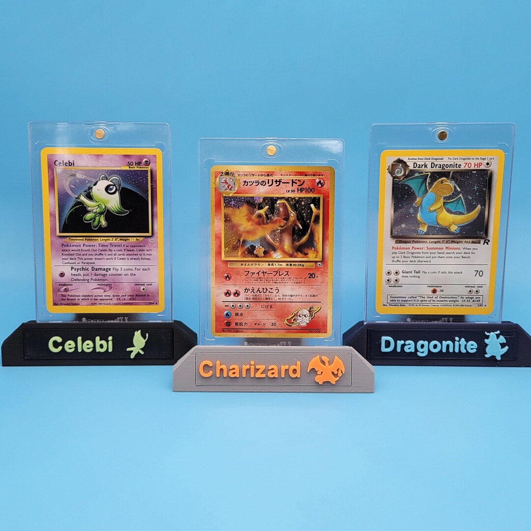 CUSTOM Adjustable Trading Card Display Stand Etsy