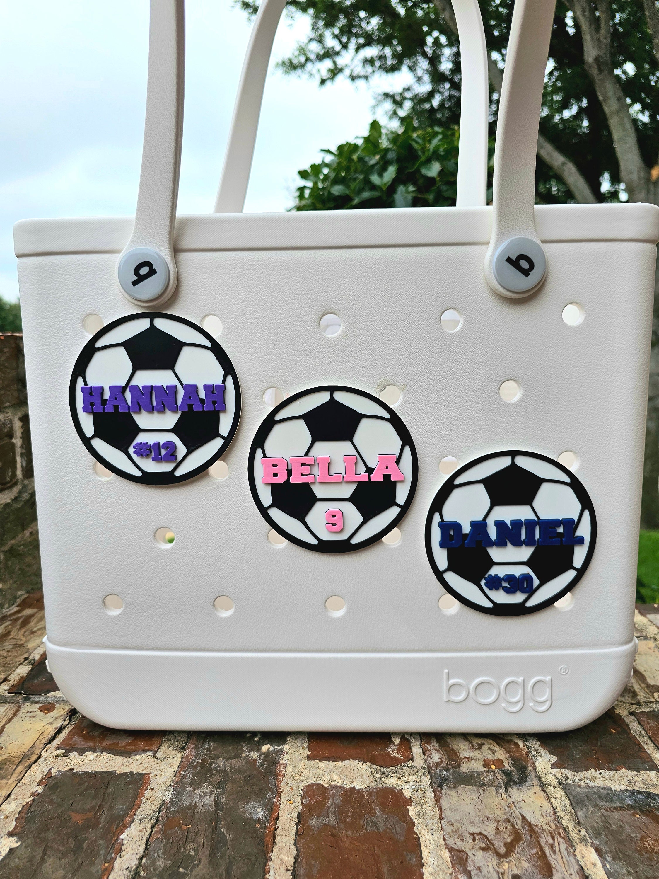 3D Printed Custom Soccer Ball Bag Charm, Personalized, Player Name, Player Number, Team Name