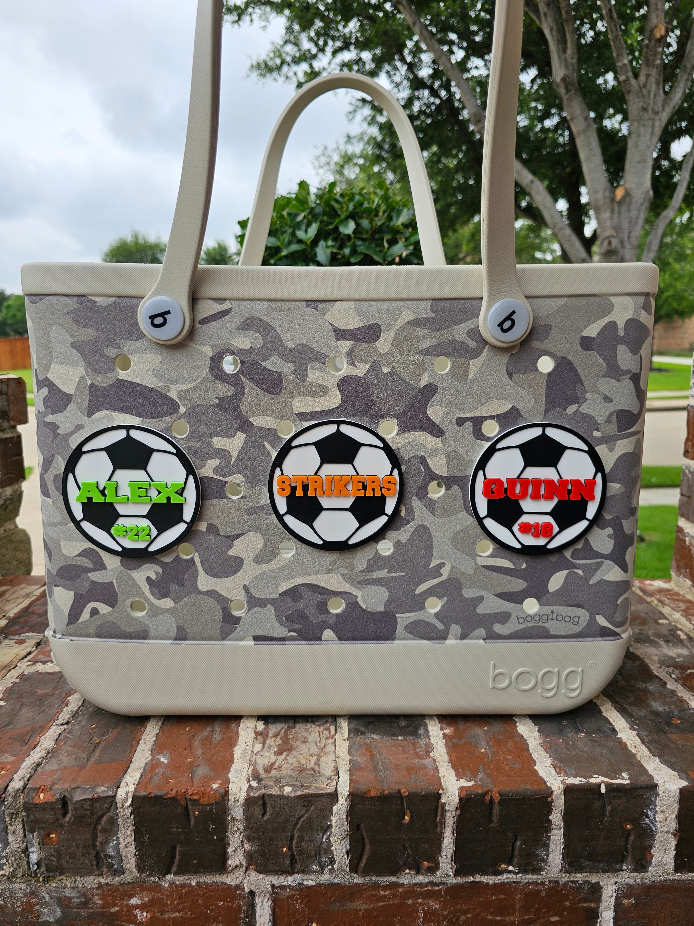 3D Printed Custom Soccer Ball Bag Charm, Personalized, Player Name, Player Number, Team Name