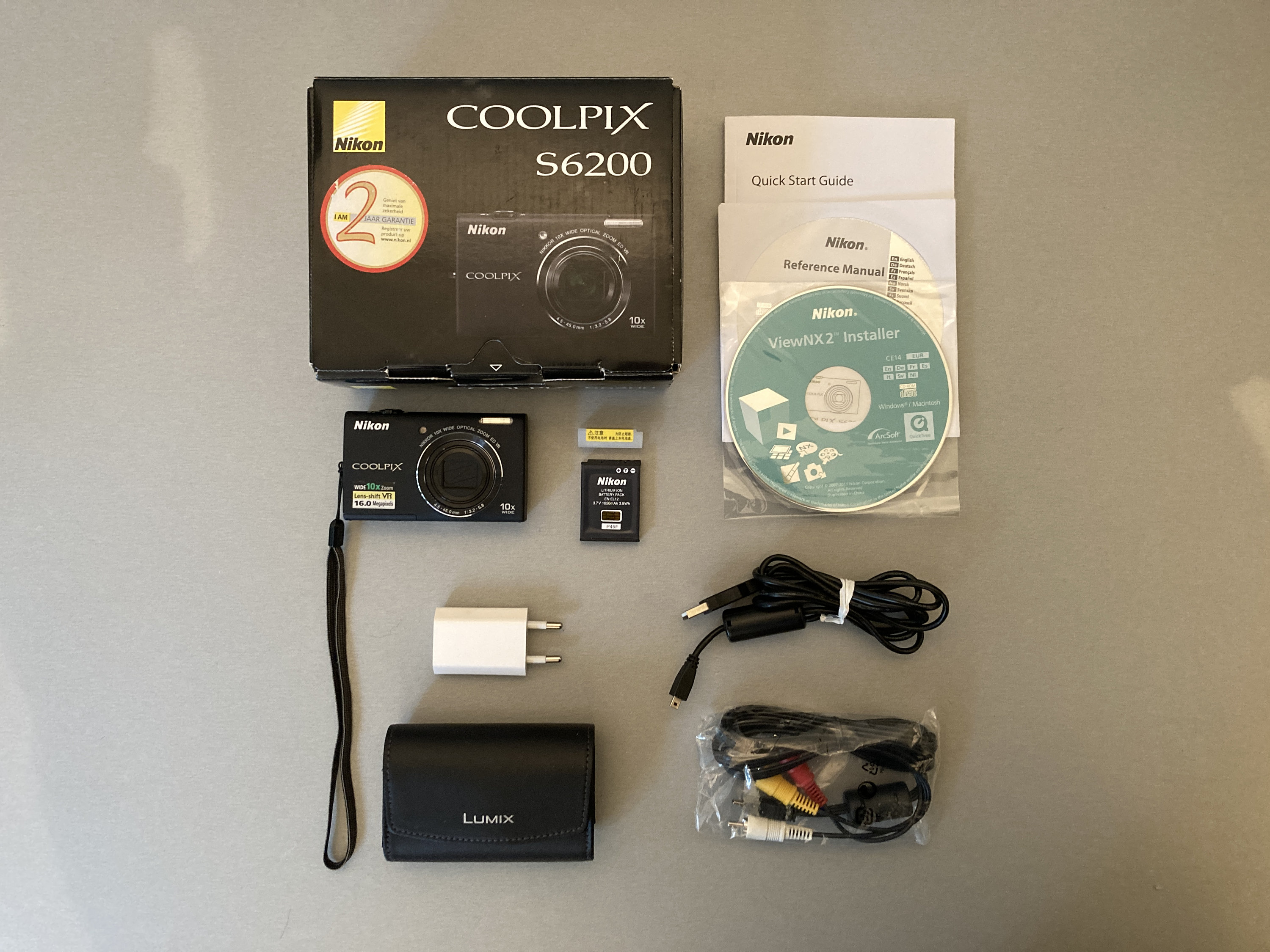 Digital Camera | Nikon Coolpix S6200 Black | 16 MP | Tested