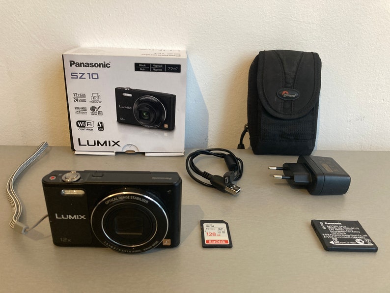 Panasonic Lumix DMC-SZ10 Black Digital Camera Box image 2