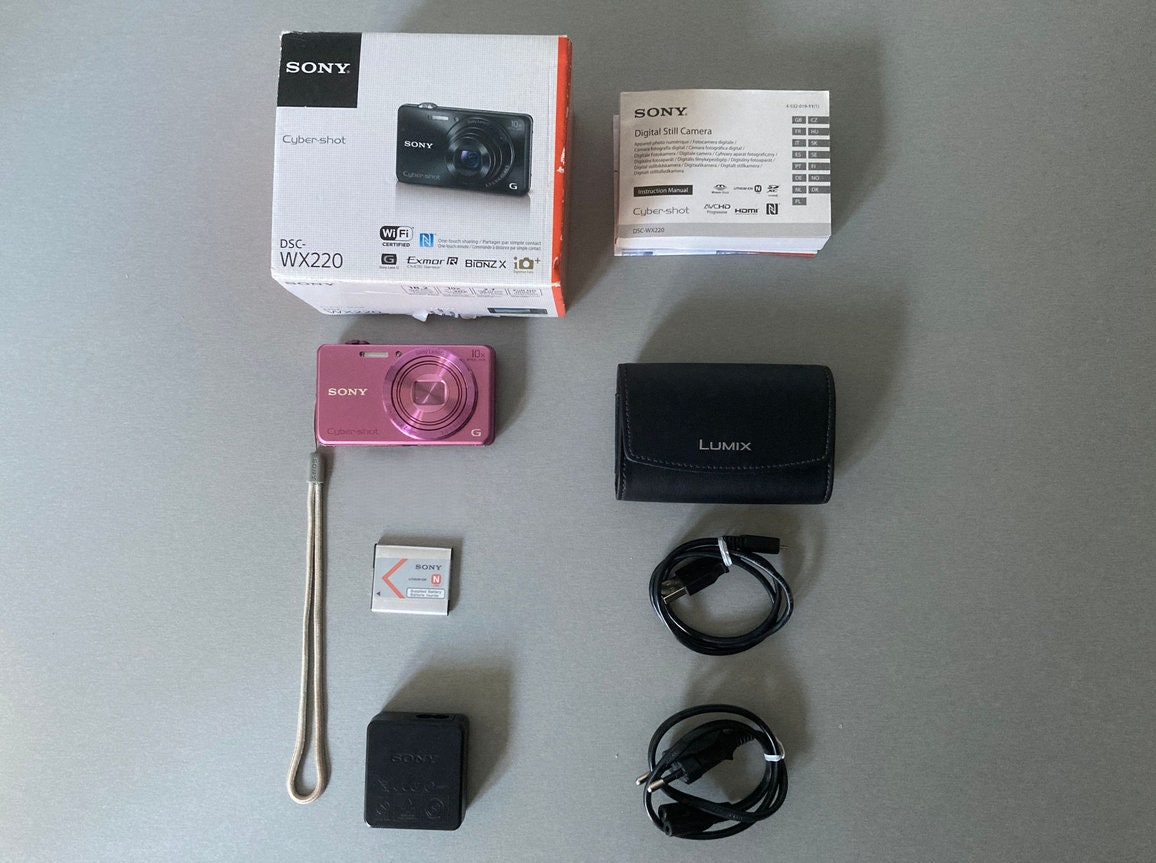 SONY Cyber-shot DSC-WX220 ピンク ジャンク Sony Cyber-Shot DSC-WX220 18.2 MP Digital Camera Zoom Pink