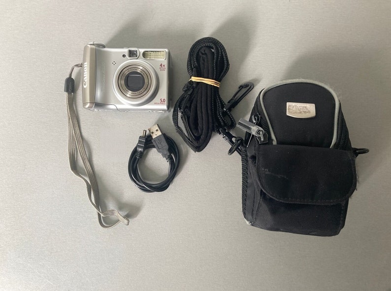 Canon Powershot A530 Silver 5 MP Tested Working With Etsy UK