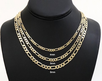 Collier chaîne Figaro en or Colliers délicats superposés Bijoux minimalistes pour femme
