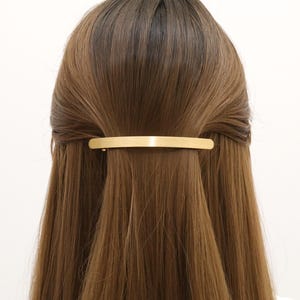 Gold Hair Barrettes French Hair Clips for Thick Hair Simple Minimalist Hair Accessory for Women