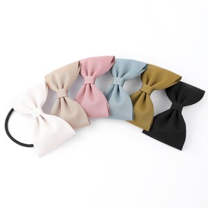 Bow Hair Tie Cute Handmade Ponytail Holders Everyday Fabric Hair Accessories Perfect Gift for Teens Gift for Her