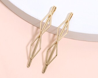 Gold Bobby Pin Set Minimalist Hair Clip Small Side Barrette Hair Accessory Gift for Women