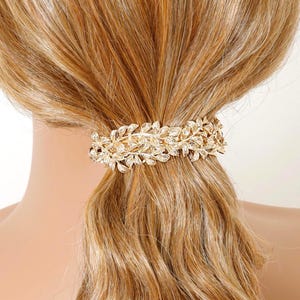 Vintage French Gold & Silver tone Statement Hair clip Amazon.com : CustomyLife 2pcs 3inch French Metal Oval Hair  main image 3