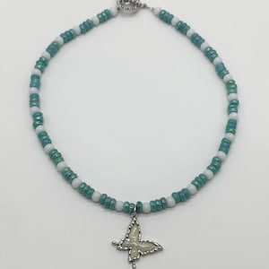 Turquoise Butterfly Necklace
