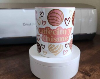 Super Cute Cafecito and Chisme 12oz Mug