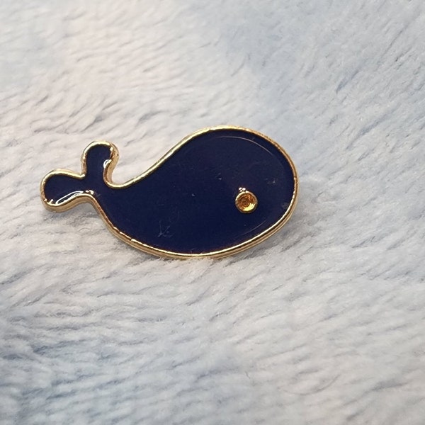 Blue whale pin