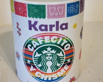 Cafecito y Chisme Coffee, hot chocolate mug