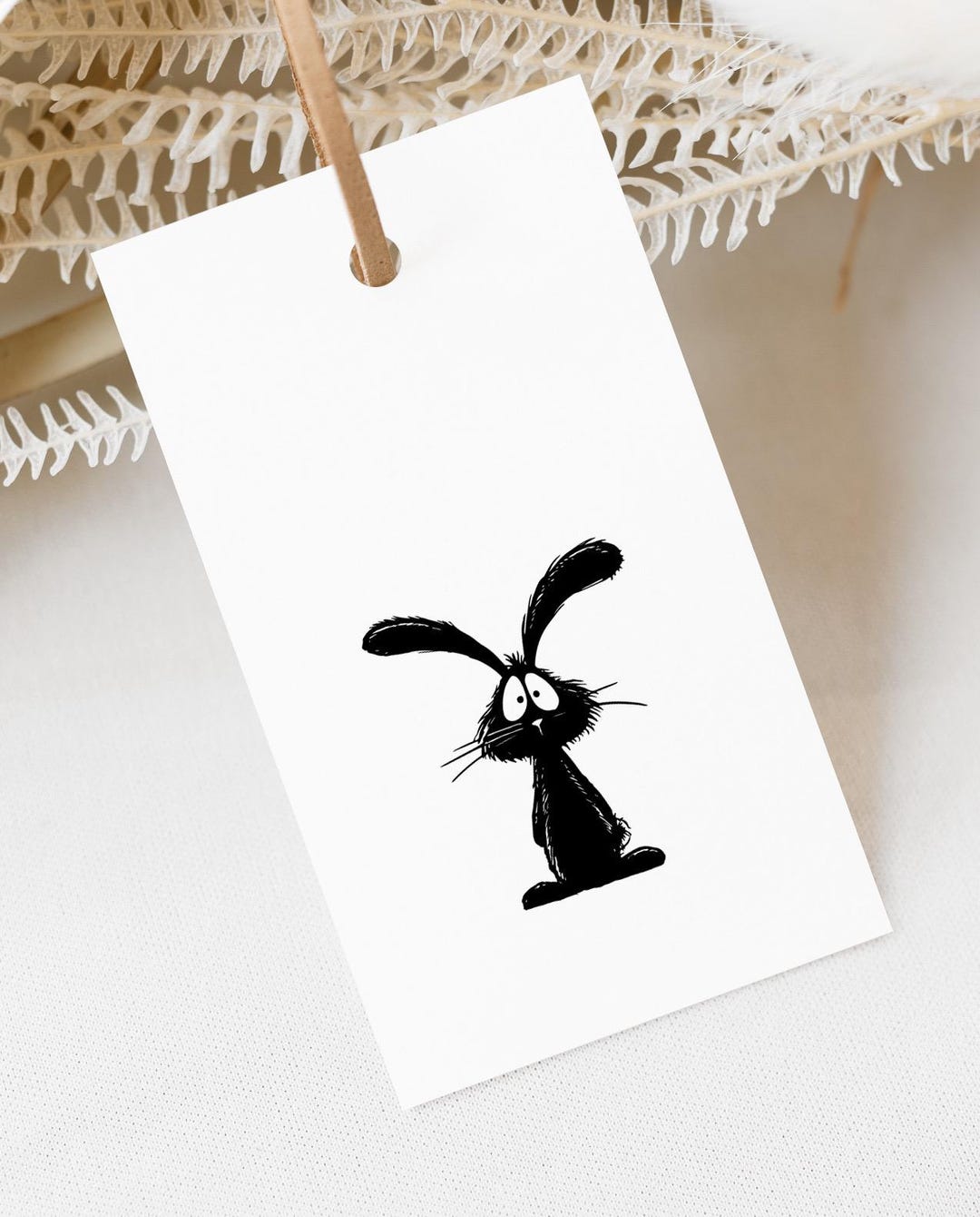 Rabbit Stamp – Small Rabbit With Long Ears – Gift Stamp – Easter Stamp ...